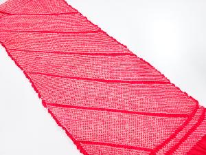 正絹　振袖用　絞り　帯揚げ